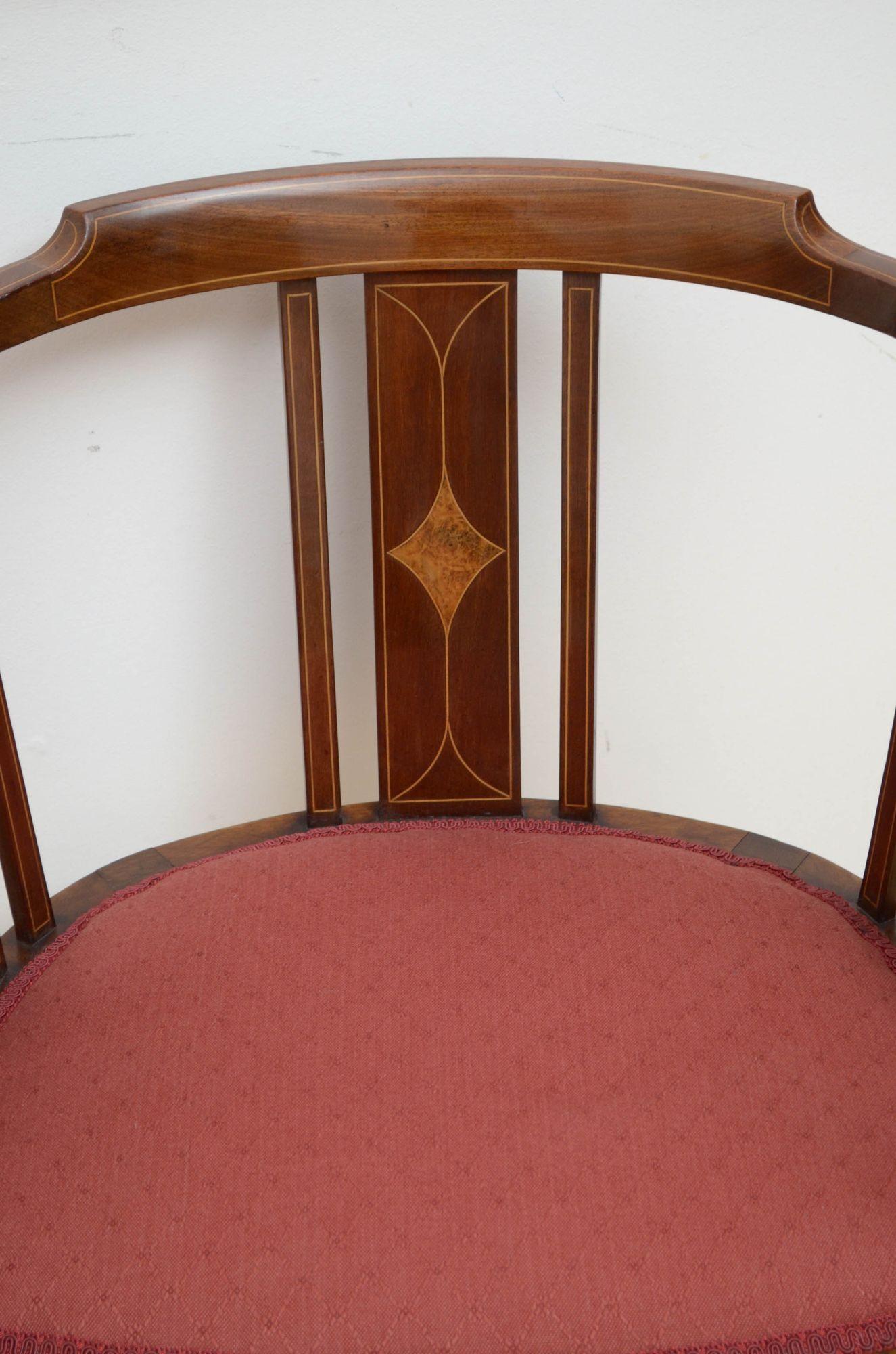 Pair of Edwardian Chairs in Mahogany 2