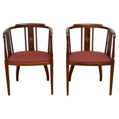 Pair of Edwardian Chairs in Mahogany