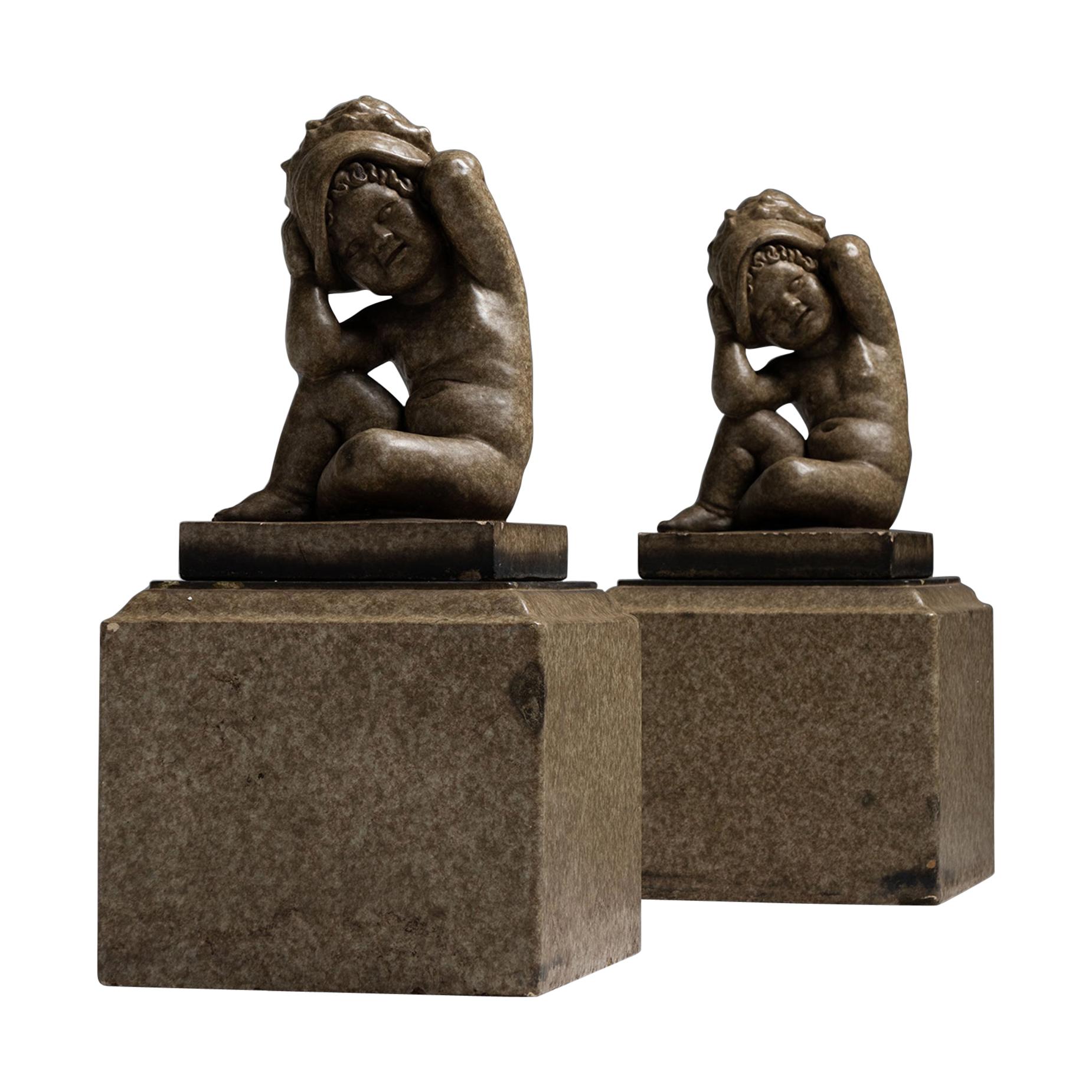 Outstanding Circa 1900 Italian Life size Garden Terracotta Statue at