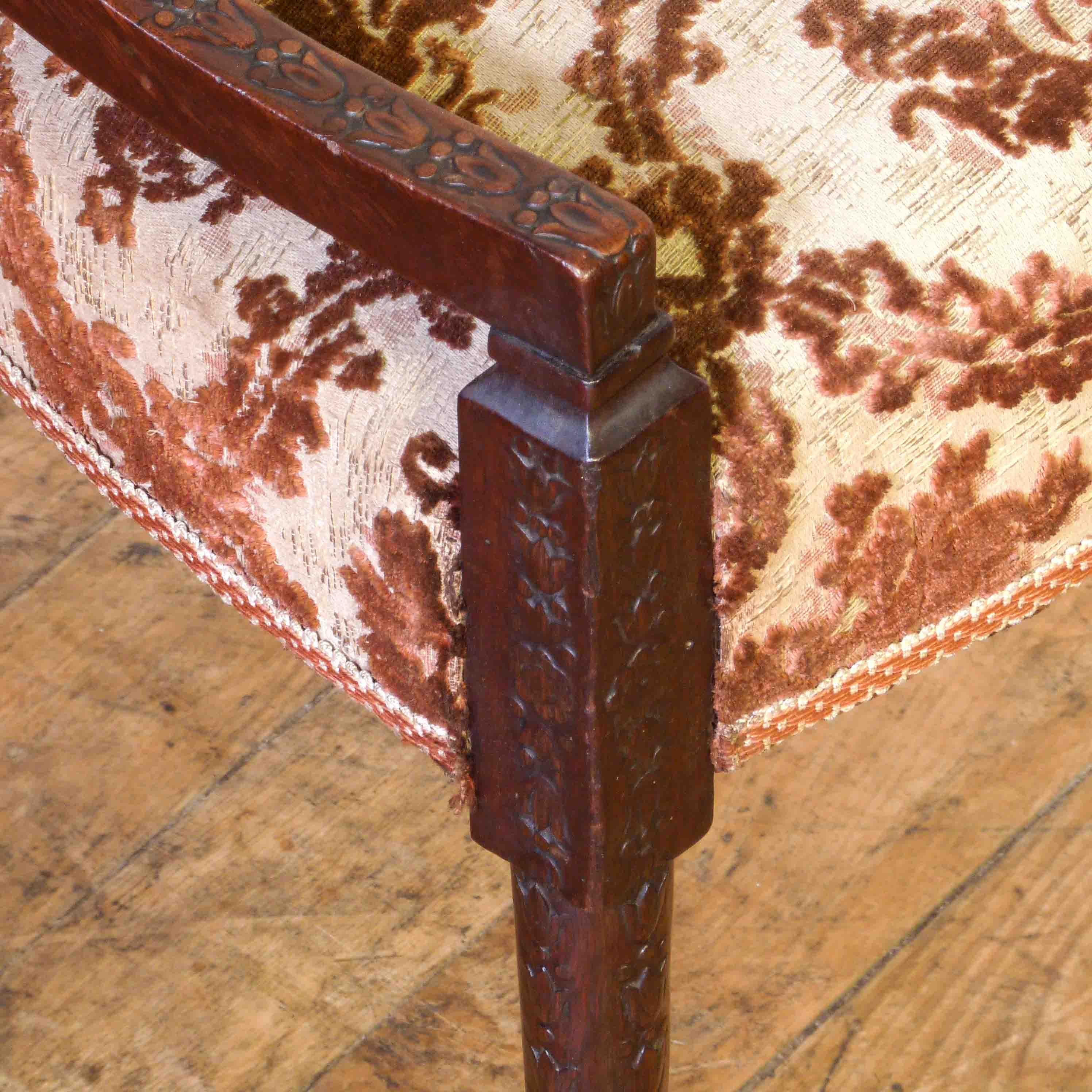 Paar edwardianische Mahagoni-Sessel im Hepplewhite-Stil im Angebot 7