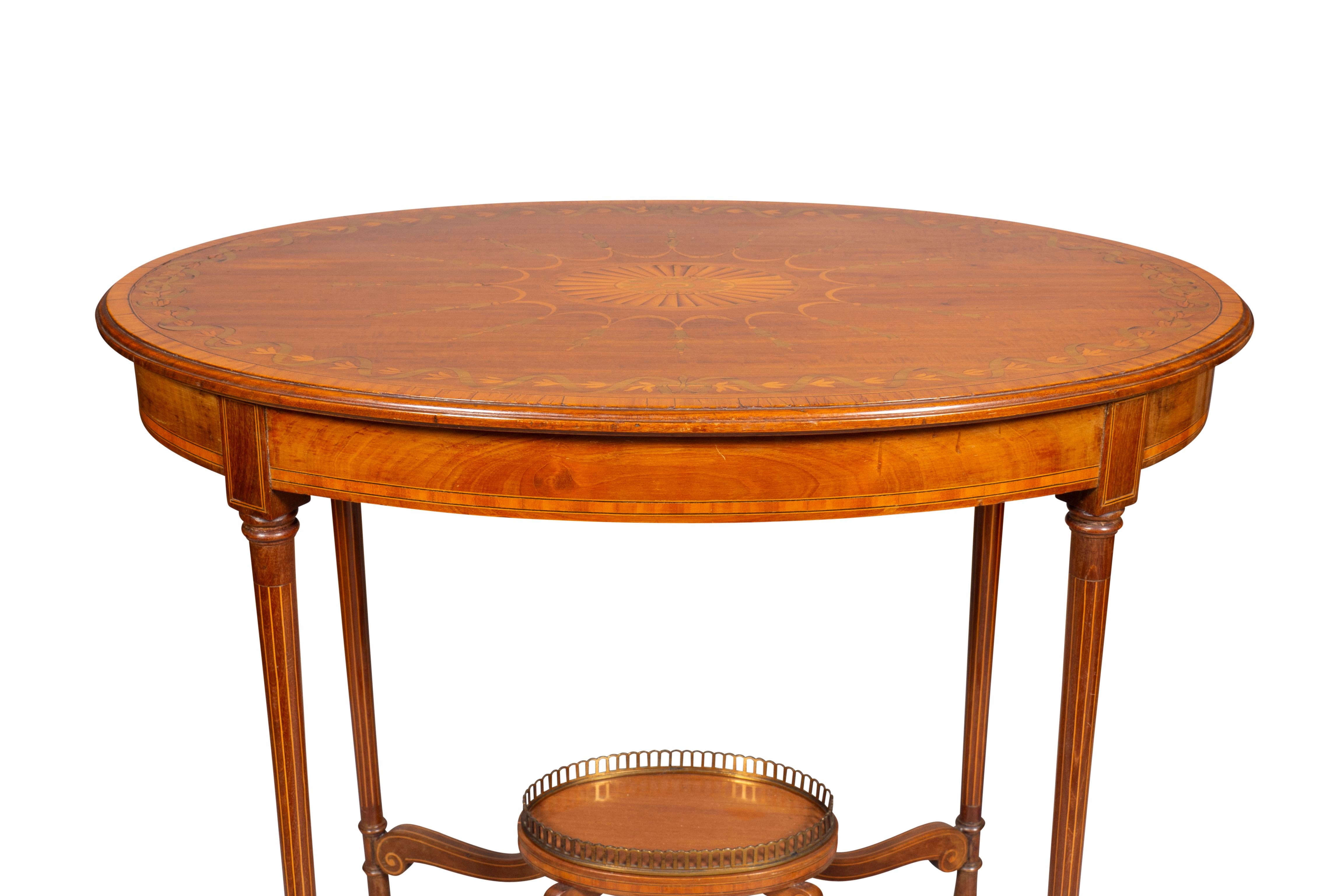 Pair Of Edwardian Mahogany And Inlaid End Tables For Sale 12