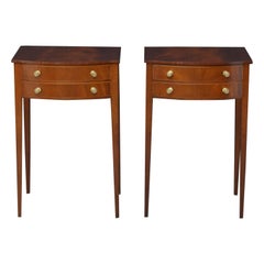 Antique Pair of Edwardian Mahogany Bedside Cabinets