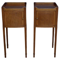 Antique Pair of Edwardian Mahogany Bedside Cabinets