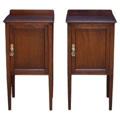 Pair of Edwardian Mahogany Bedside Cabinets