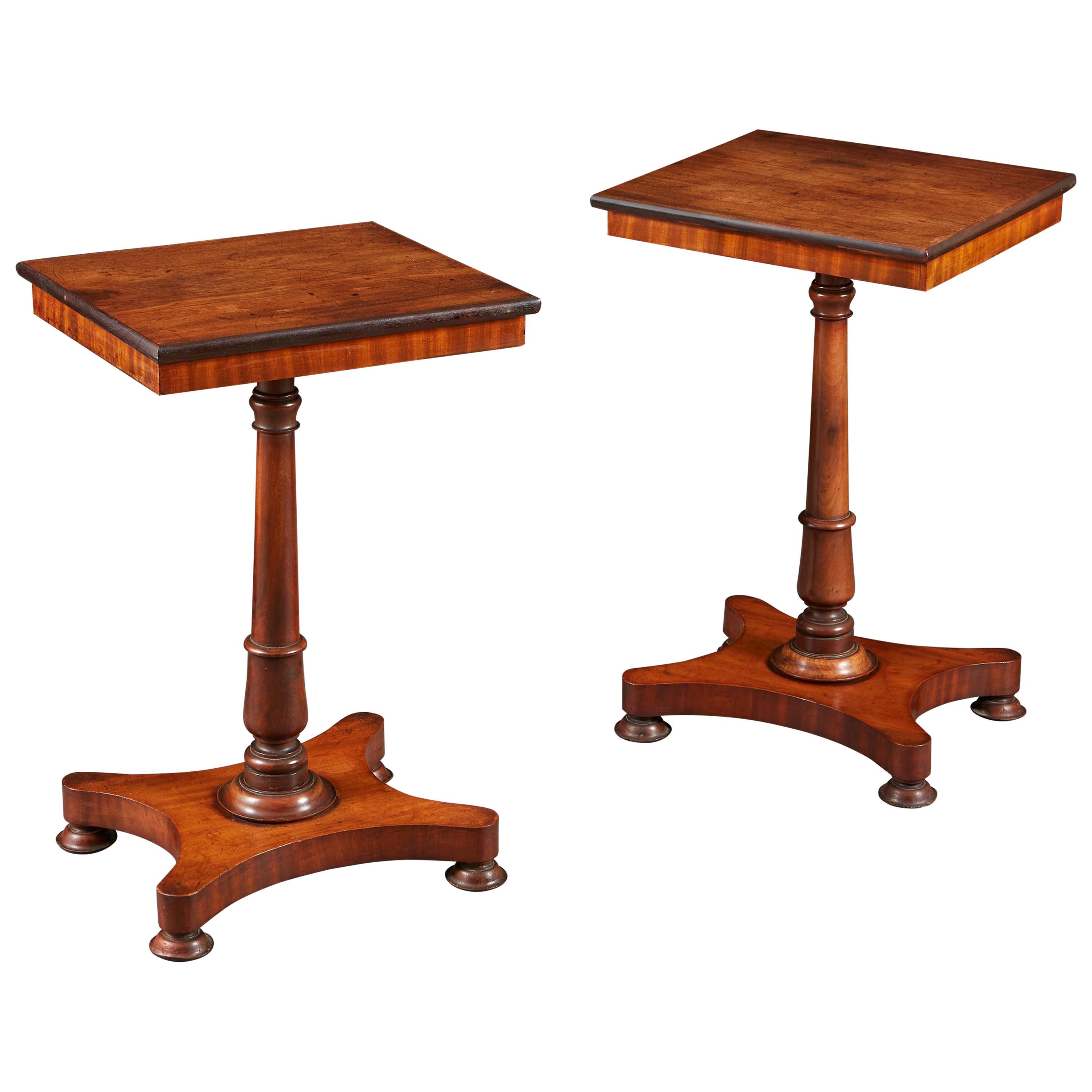 Pair of Edwardian Mahogany Occasional Tables