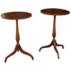 Antique Pair of Edwardian Mahogany Side Tables