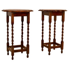 Pair of Edwardian Oak Side Tables, Circa 1900