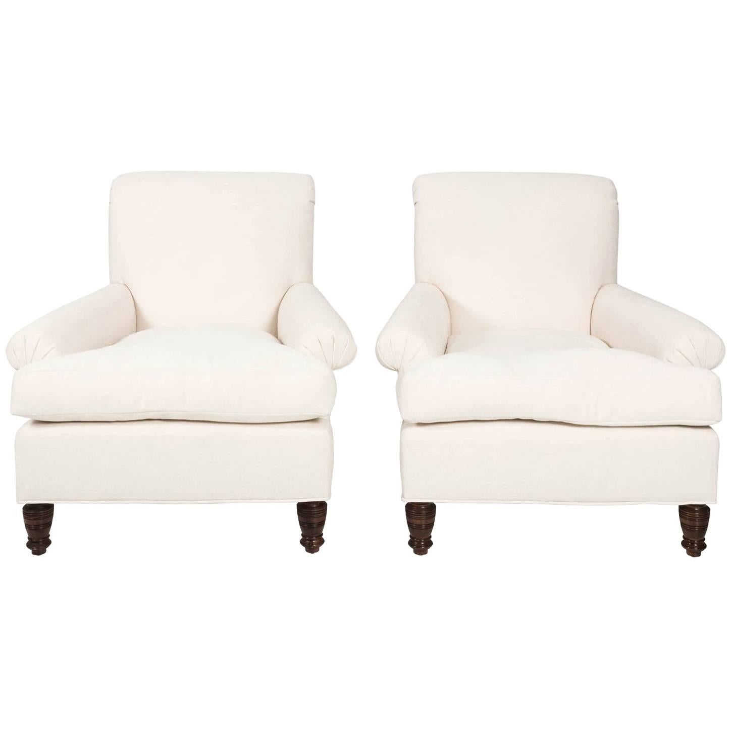 Pair of Edwardian Style Armchairs