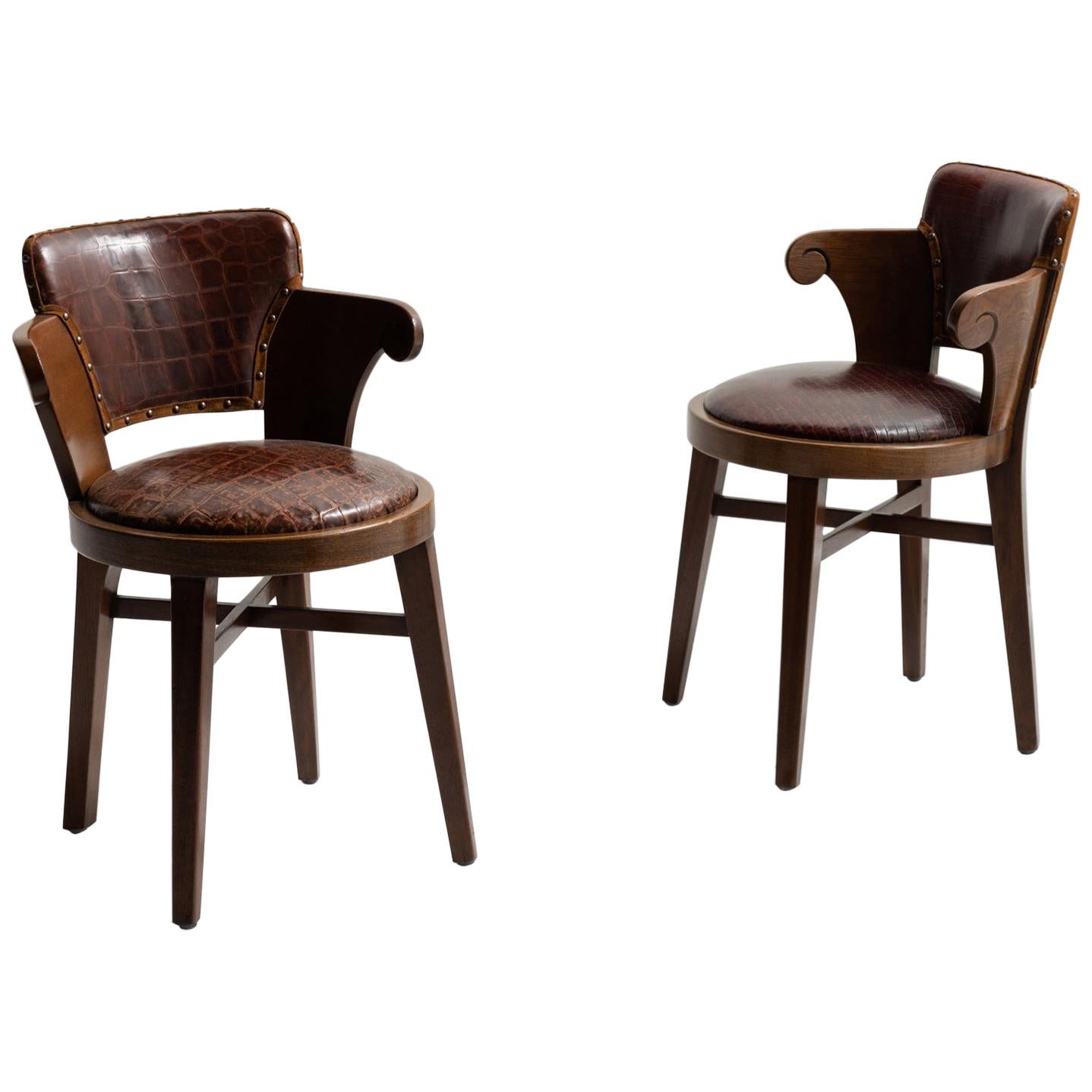 Pair of Edwardian Tavern Chairs
