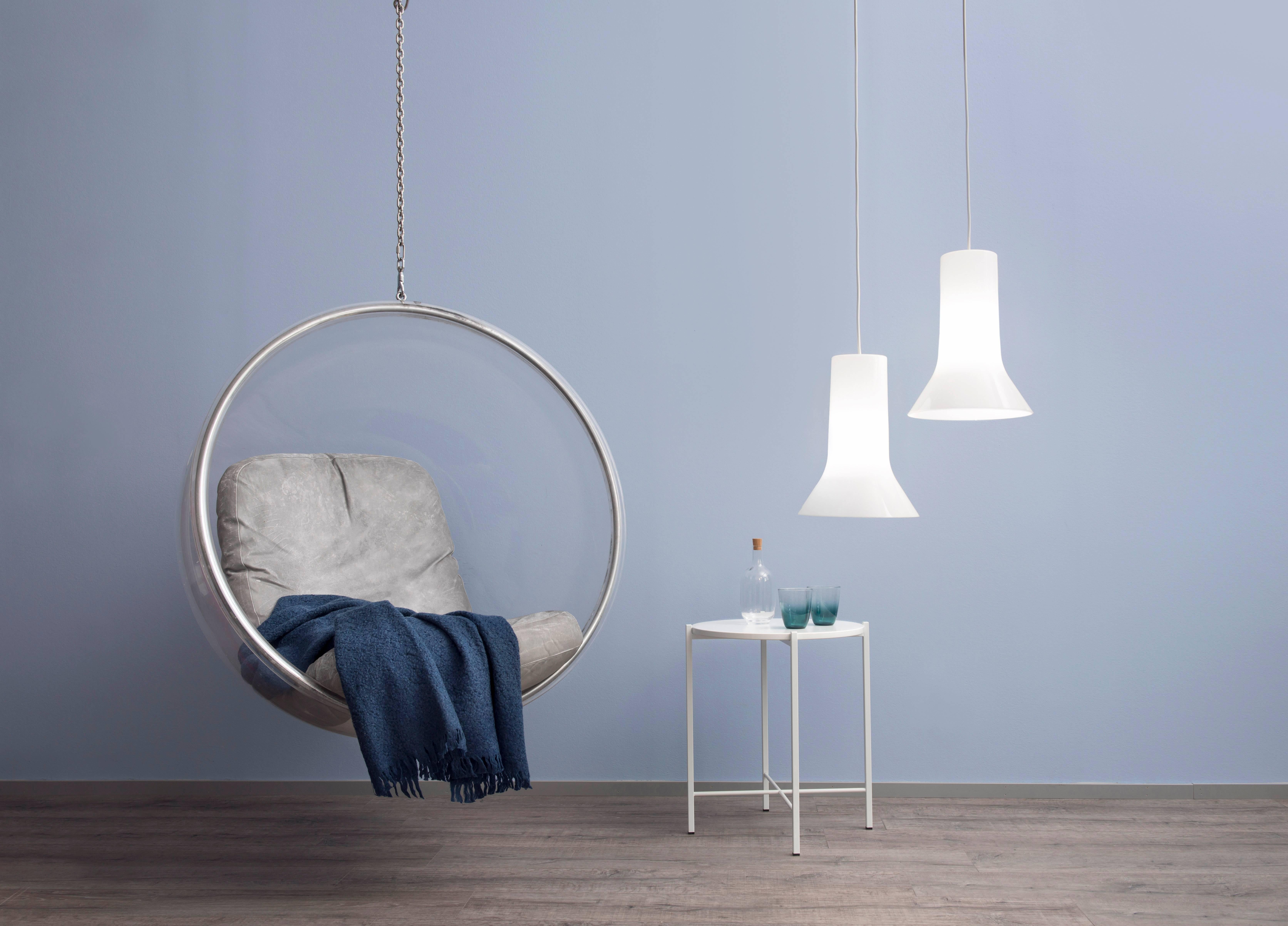 Finnish Pair of Eero Aarnio 'Vaasi' Pendants in White for Innolux Oy For Sale