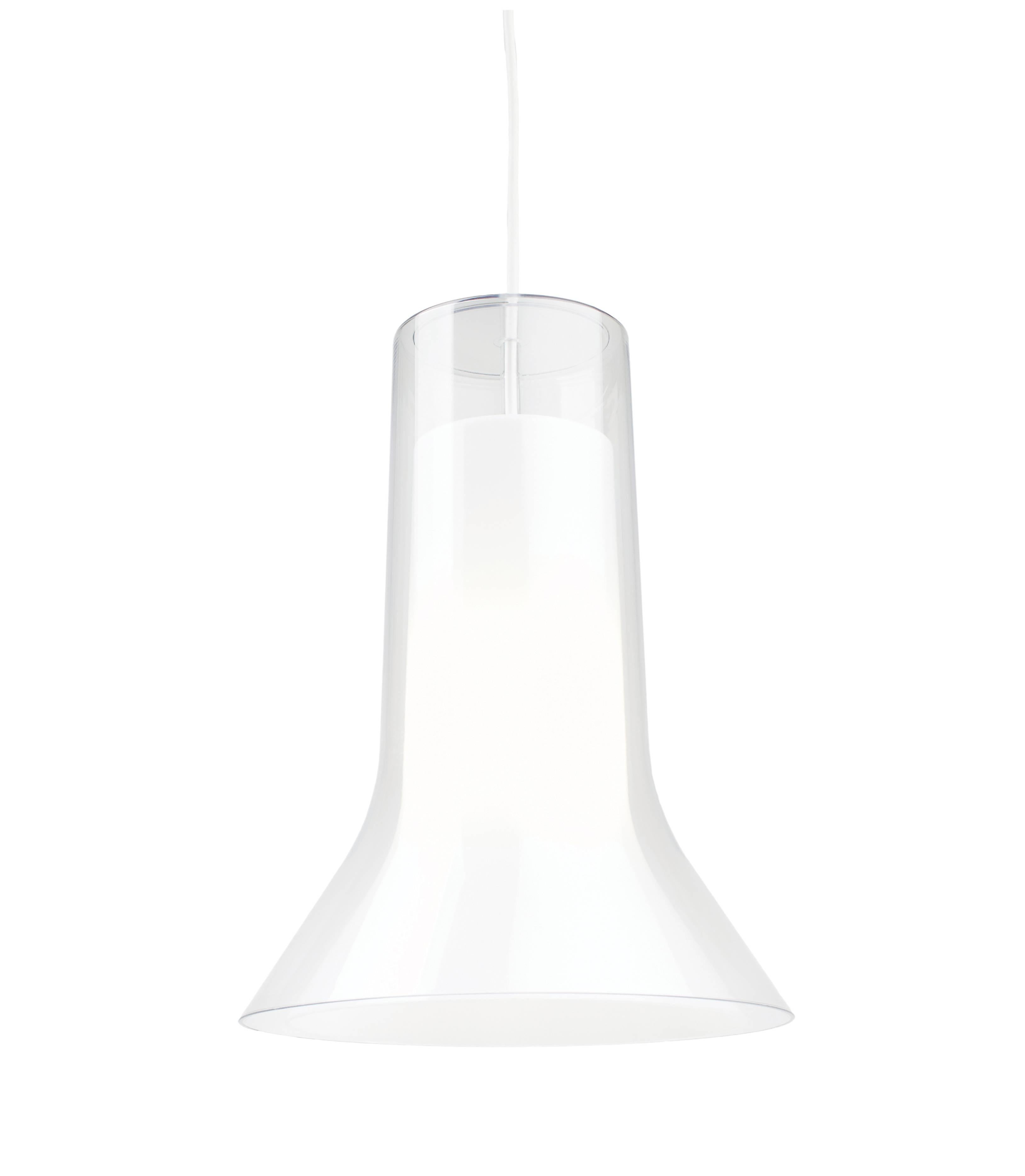 Contemporary Pair of Eero Aarnio 'Vaasi' Pendants in White for Innolux Oy For Sale