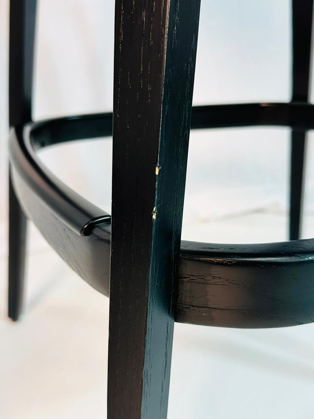 Paar Barhocker von Eero Saarinen für Knoll, gepolstert, etikettiert und datiert im Angebot 8