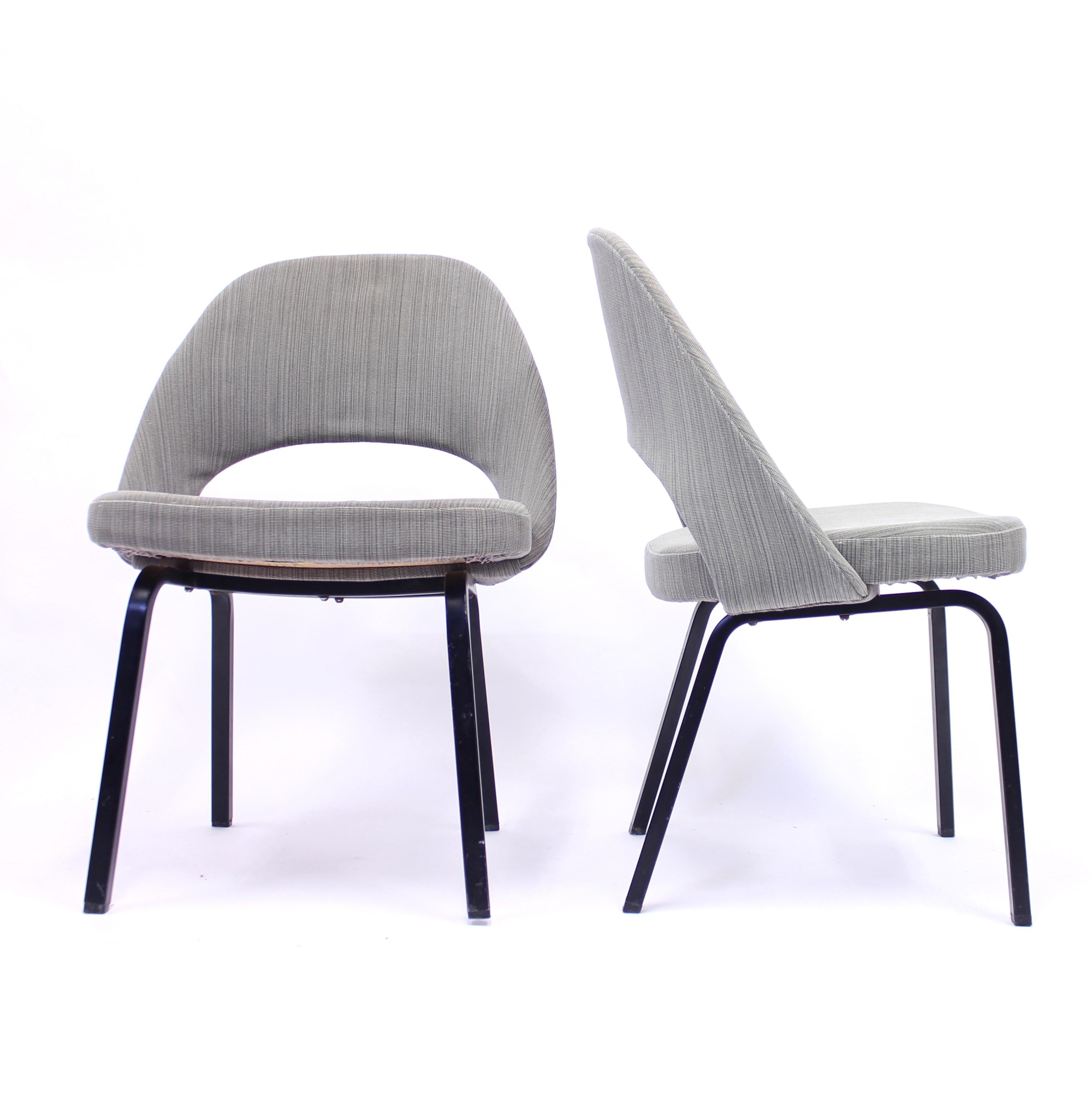 Metal Pair of Eero Saarinen Executive Chairs by Knoll / Nordiska Kompaniet, 1960s