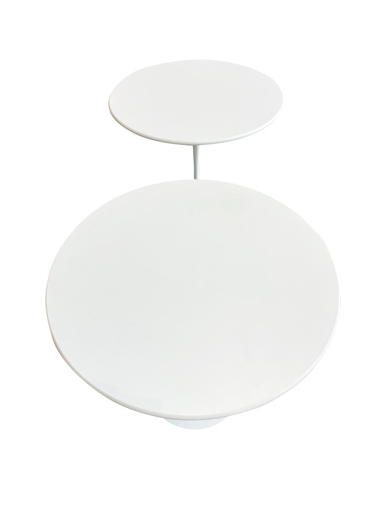 Pair of Eero Saarinen Tulip Side Tables for Knoll In Good Condition For Sale In New York, NY