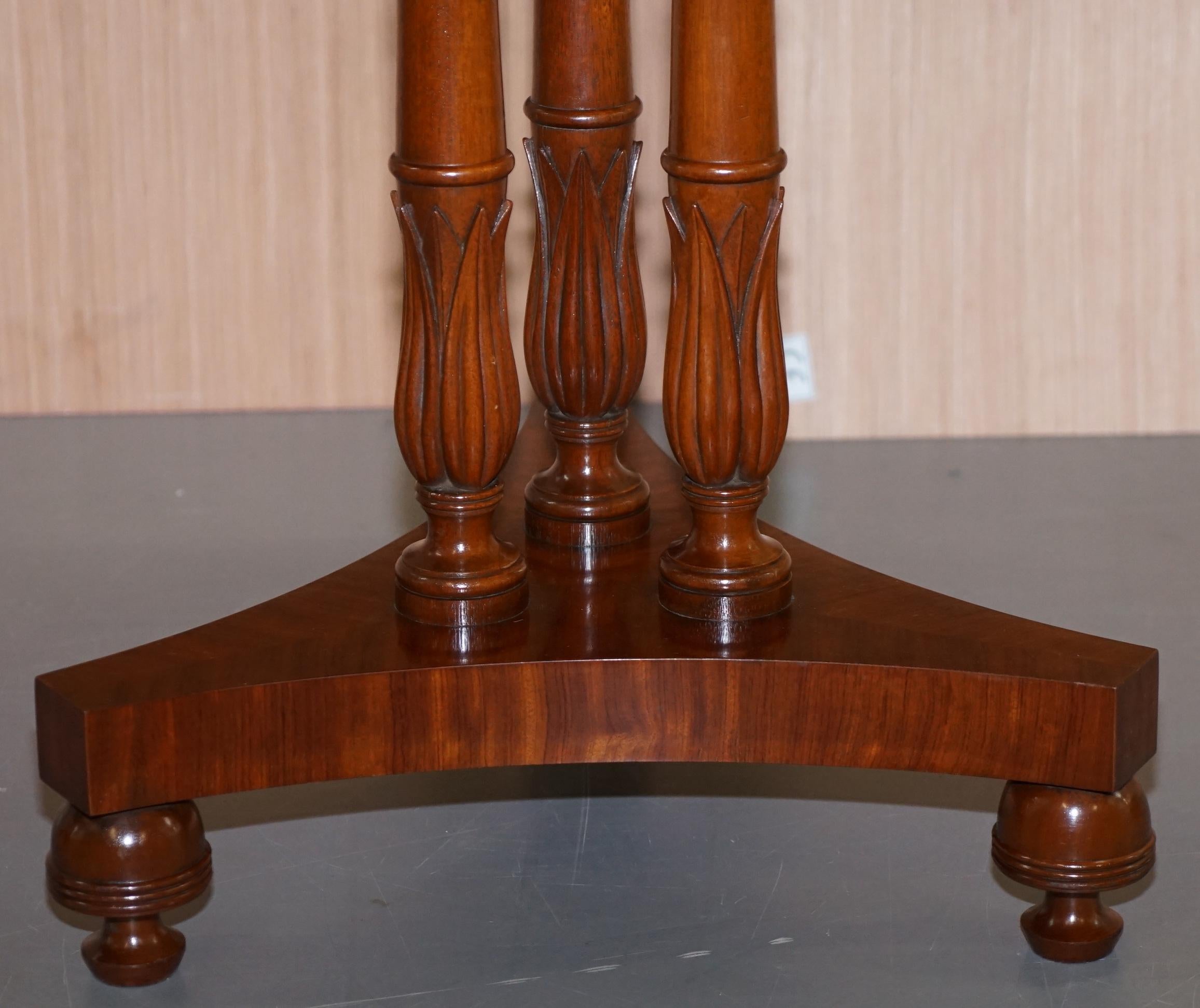 20th Century Pair of E.G Hudson Regency Drum Style Side End Wine Lamp Tables Inc Four Drawers