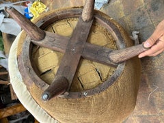 Pair of egg-shaped armchairs, Italy, 1950s