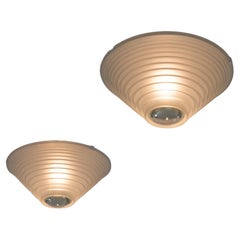 Paar Egina Deckenleuchten von Angelo Mangiarotti für Artemide, 1970er Jahre