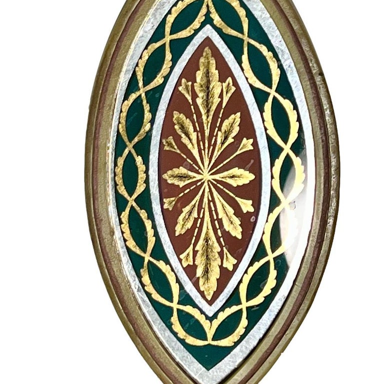Mid-20th Century Pair of Églomisé Mirror Sconces For Sale