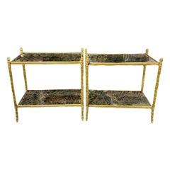 Paire de tables d'appoint "Eglomise