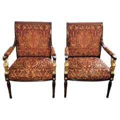 Paire de fauteuils néo-égyptiennes