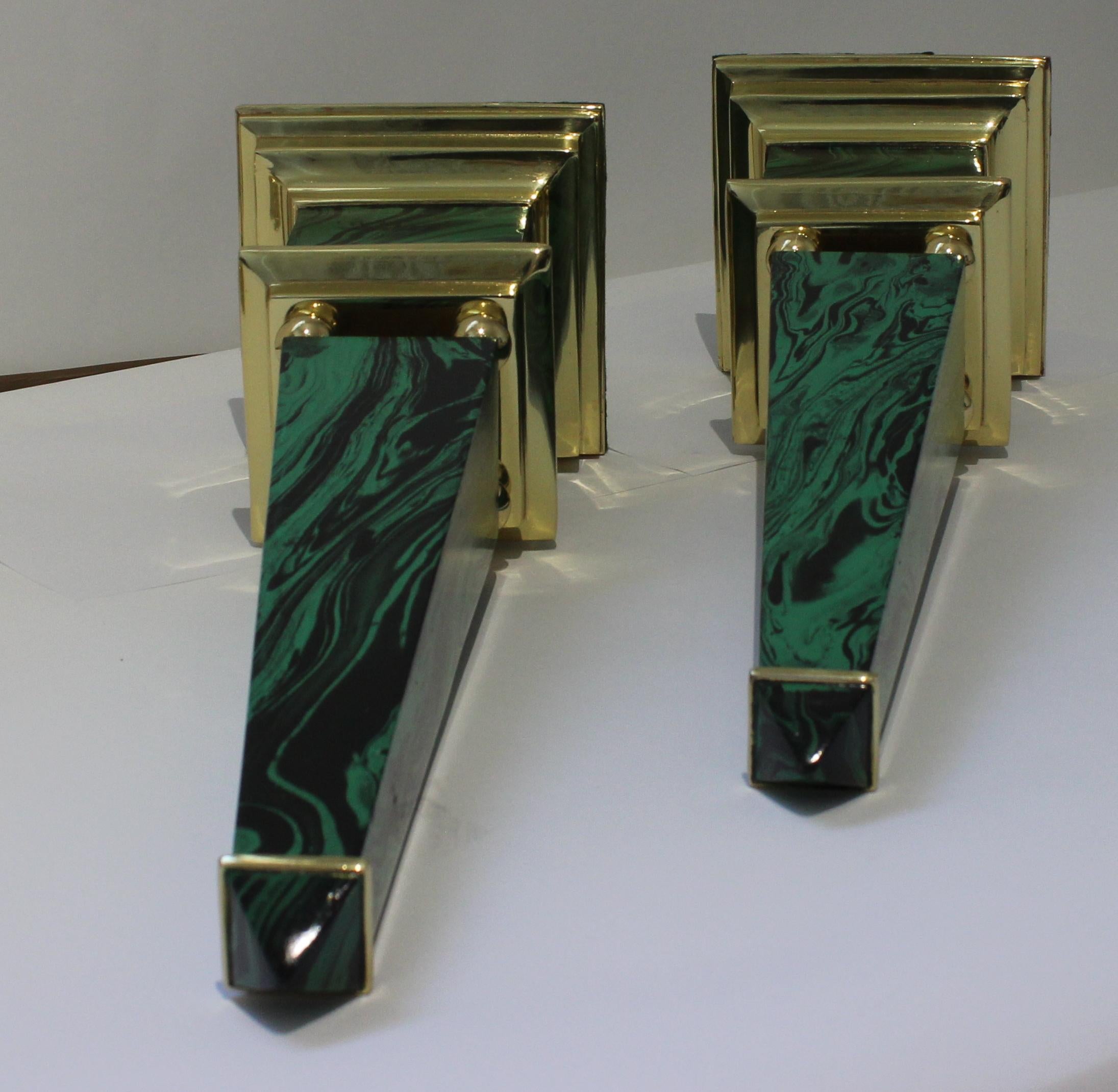 Pair of Egyptian Revival Oblelisks by Chapman For Sale 2