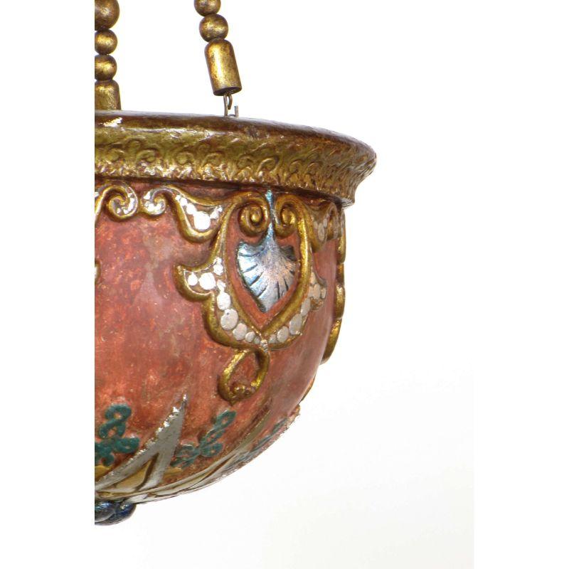 American Pair of Egyptian Revival Theater Bowl Fixtures For Sale