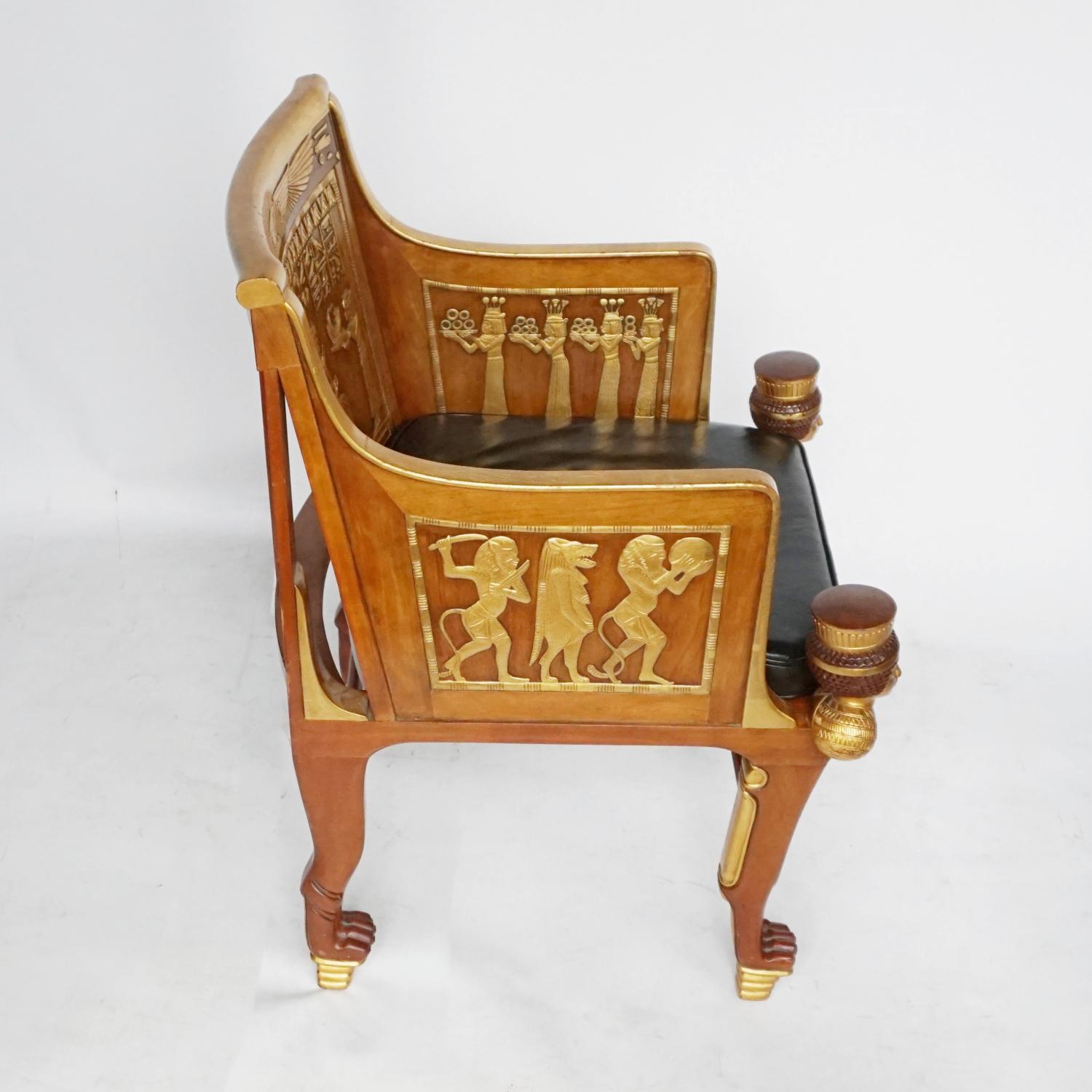 Pair of Egyptian Style Armchairs 10