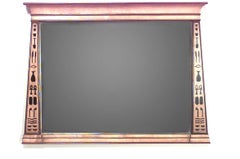 Pair of Egyptian Neoclassic Style Maple Inlaid Wall Mirrors