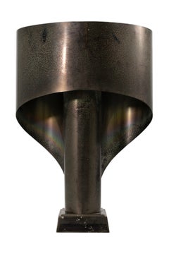 Paire de lampes en métal brossé Eichholz Corsini Wiskemann Stillnovo