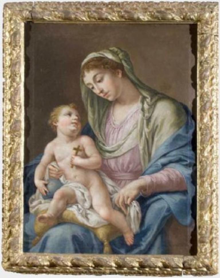 Paar Gemälde aus dem 18. Jahrhundert
-heiliger Josef mit Kind