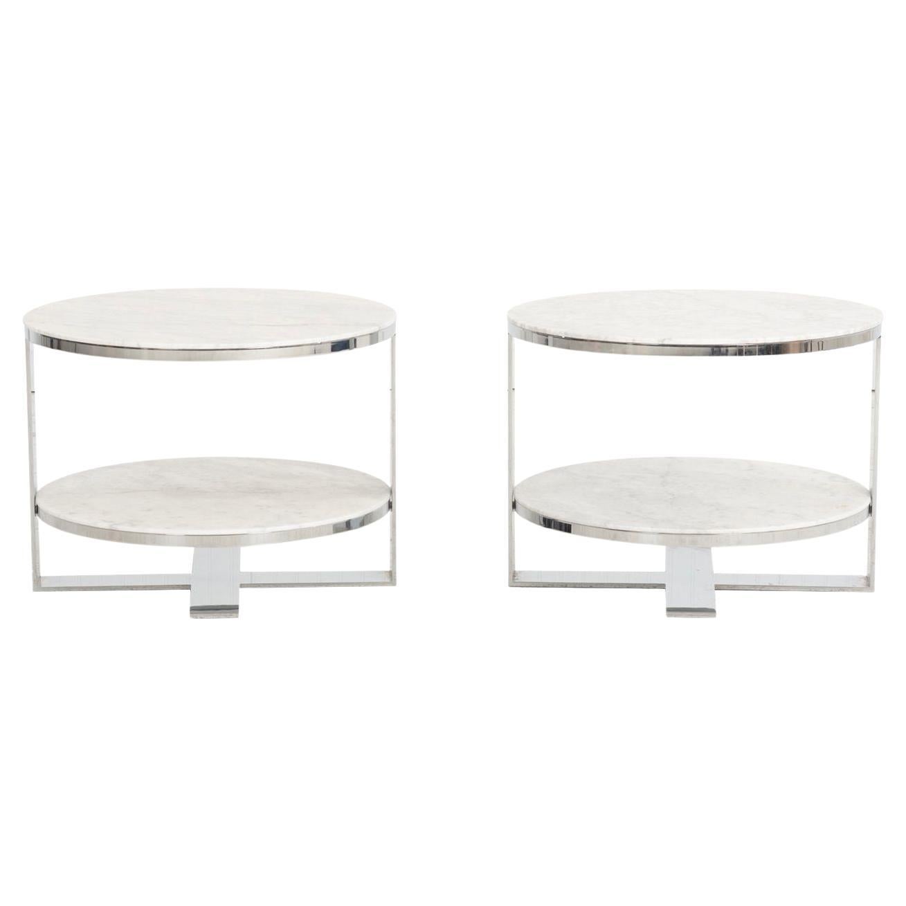 Maxalto Simplice Elios Side Table by Antonio Citterio, Set of Two