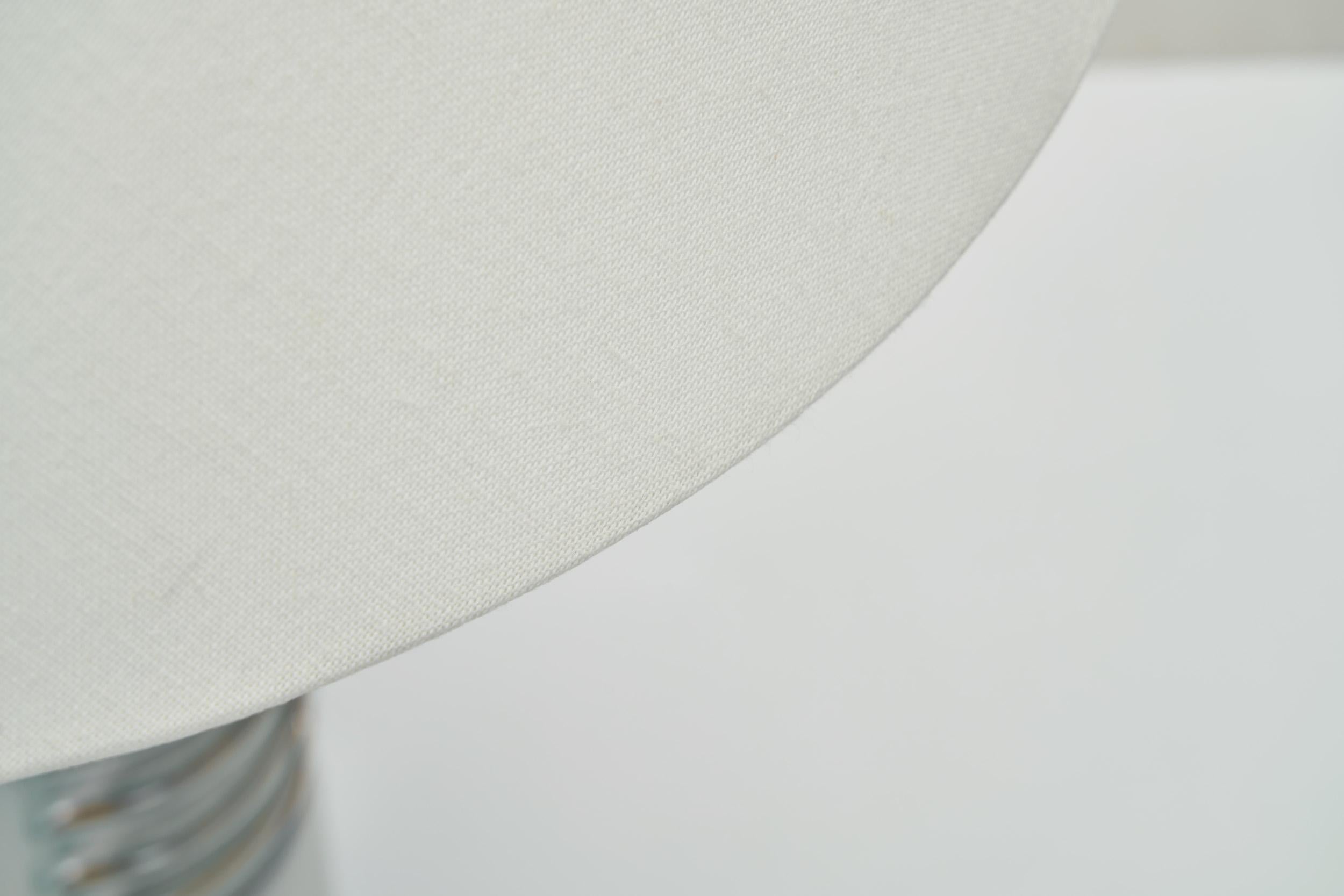 Pair of Einar Johansen Stoneware Table Lamps for Søholm Stentøj, Denmark 1960s 5