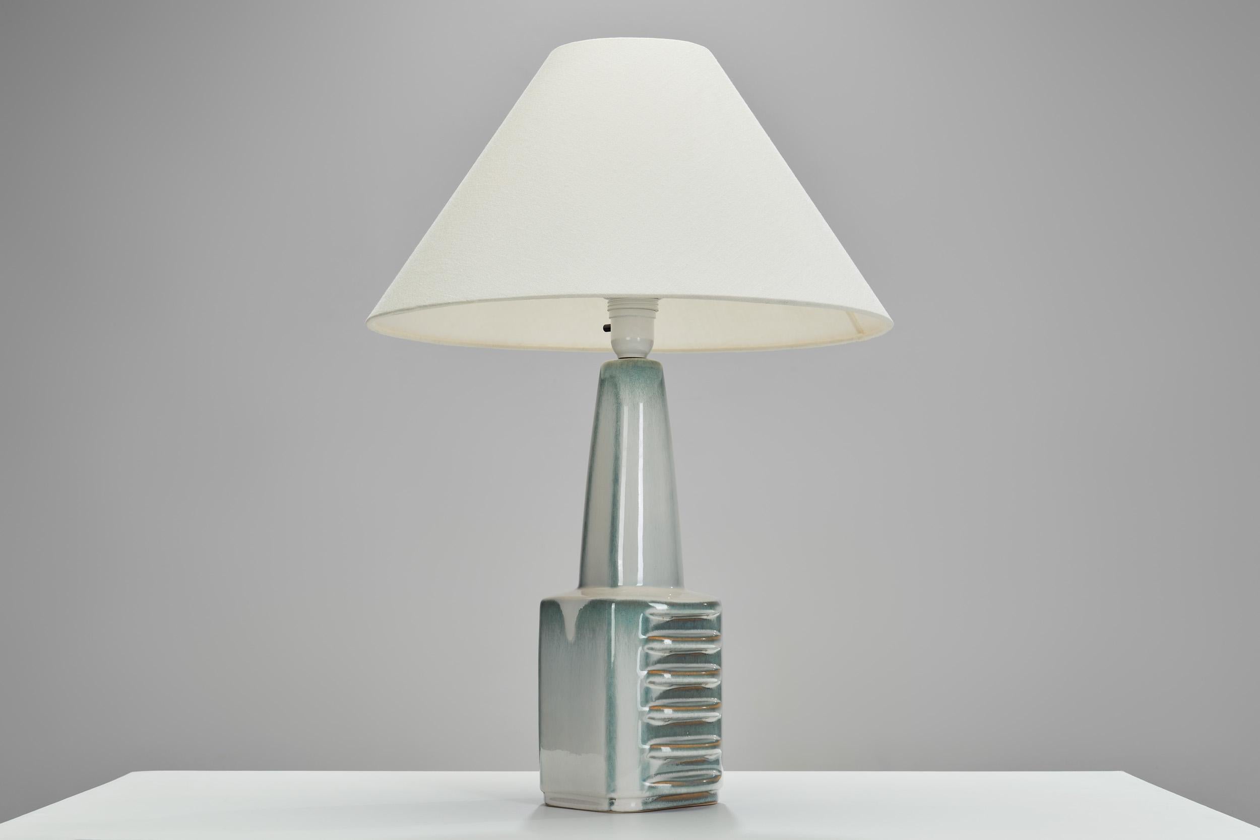 Pair of Einar Johansen Stoneware Table Lamps for Søholm Stentøj, Denmark 1960s 2