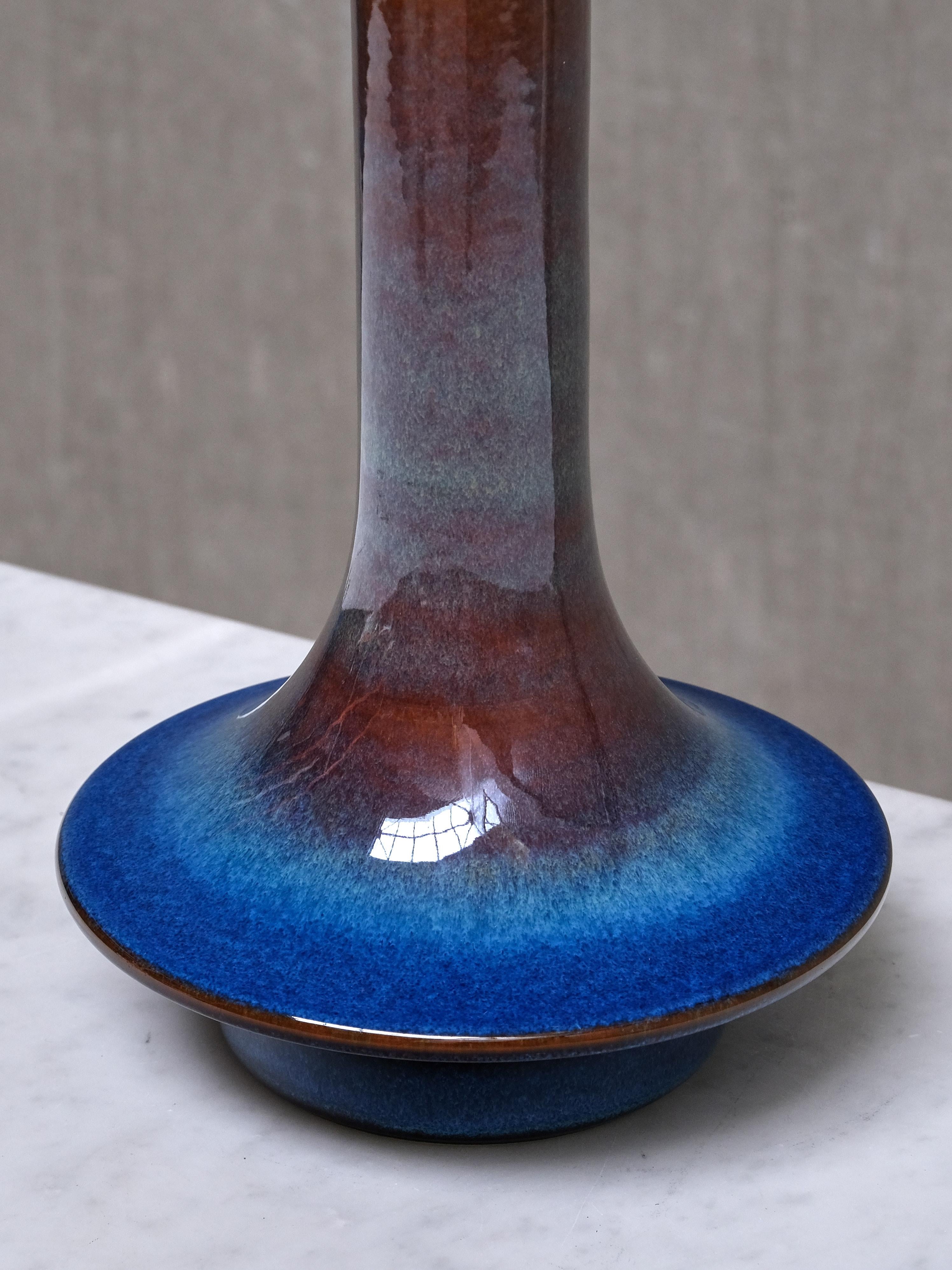 Pair of Einar Johansen Table Lamps in Glazed Stoneware, Søholm, Denmark, 1960s im Angebot 4