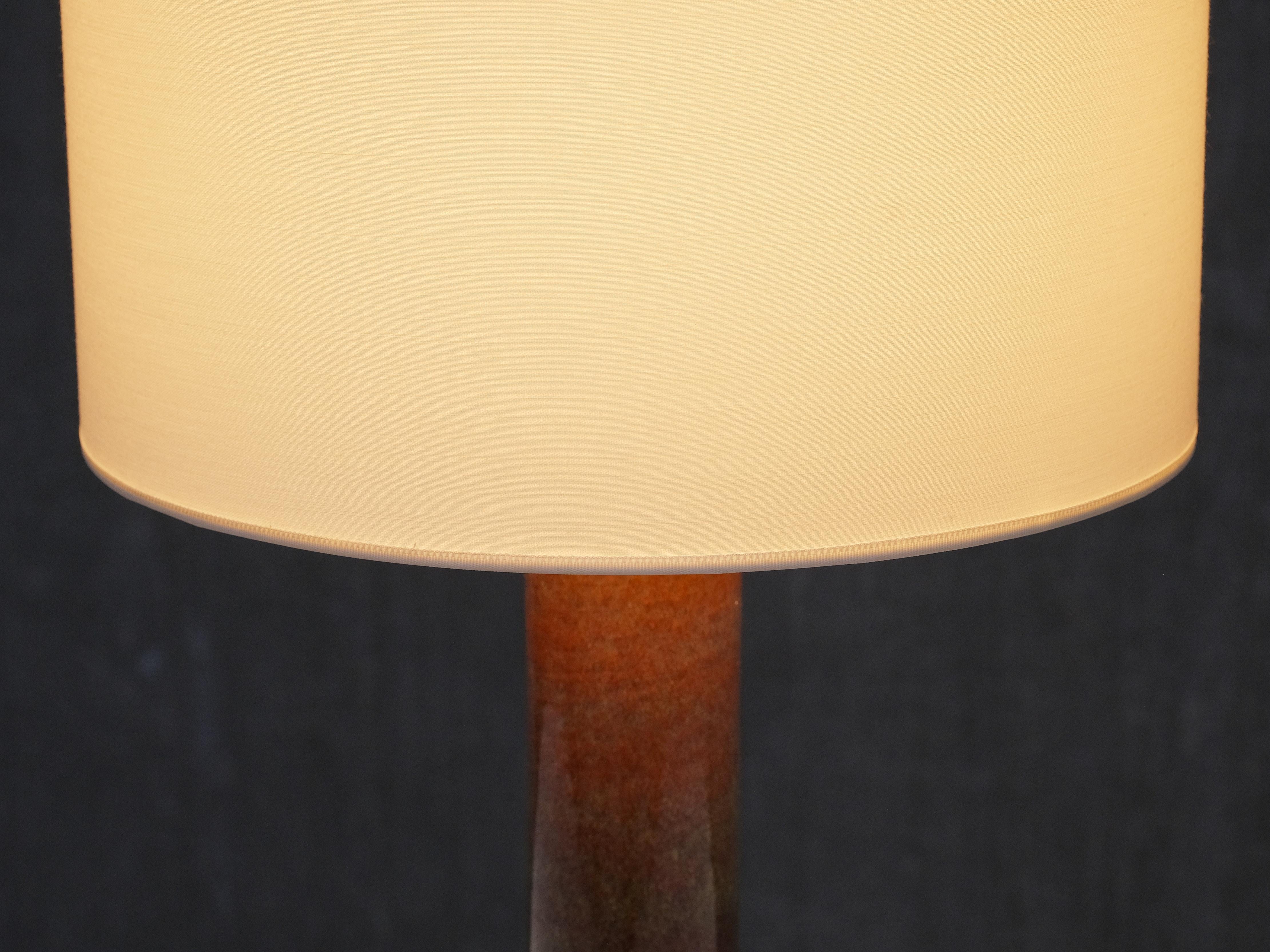 Pair of Einar Johansen Table Lamps in Glazed Stoneware, Søholm, Denmark, 1960s im Angebot 1