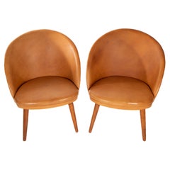 Vintage Pair of Ejvind Johansson, Model 301 Lounge Chairs