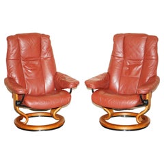 Paar Ekornes Stressless Recliner Leder Drehsessel Superbequem