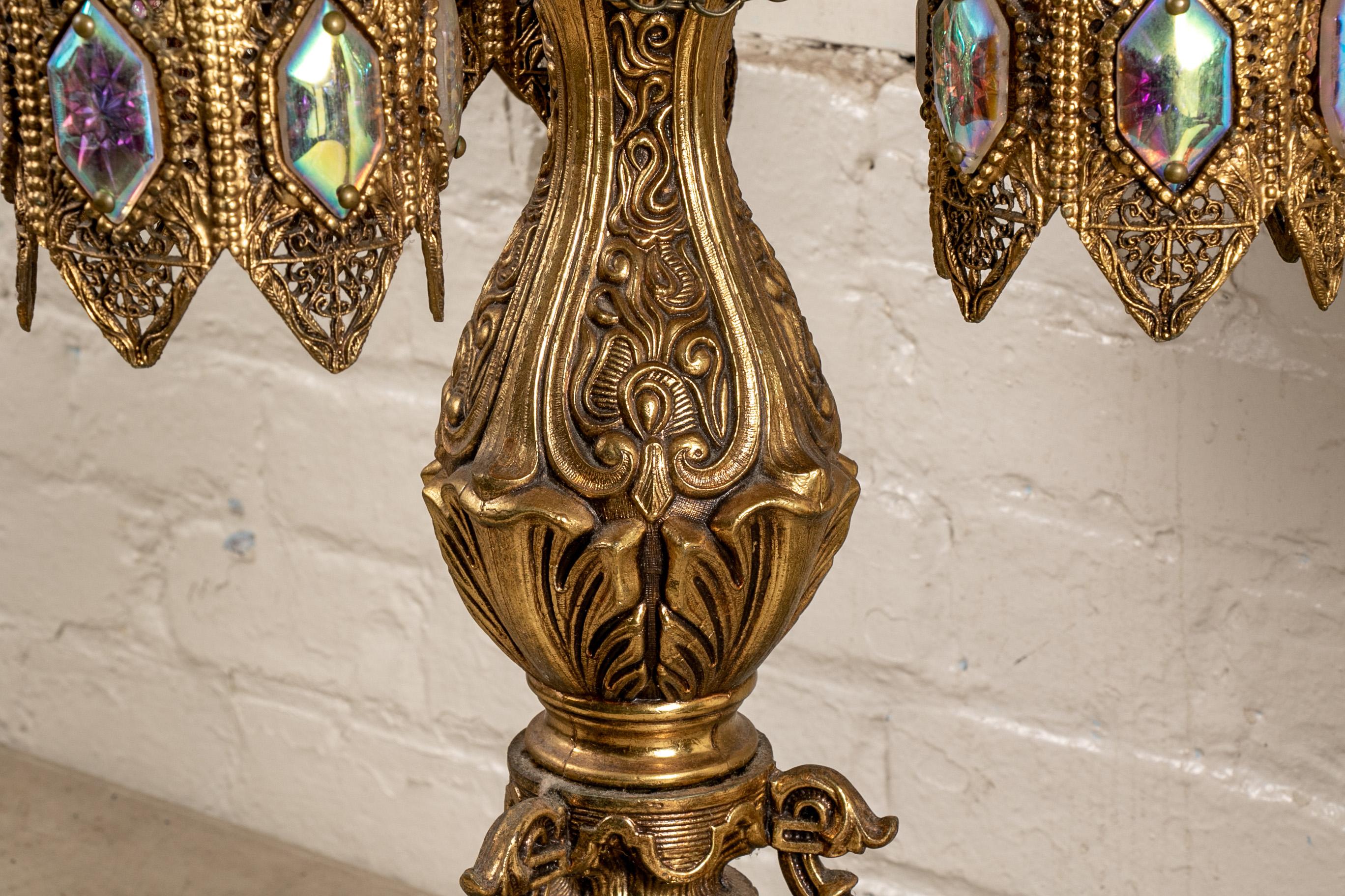 Pair Of Elaborate Moroccan Style Lamps 4
