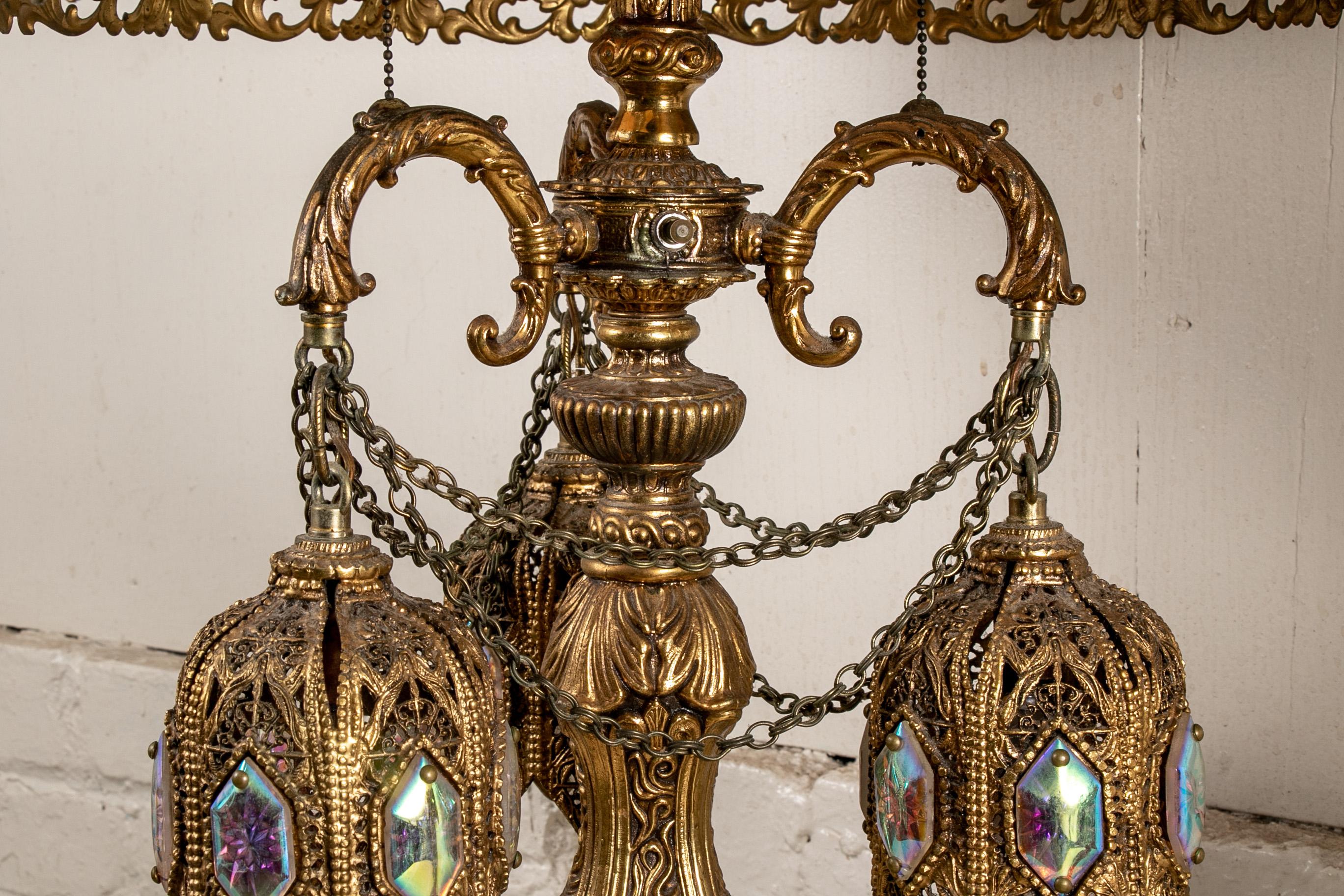 Pair Of Elaborate Moroccan Style Lamps 6