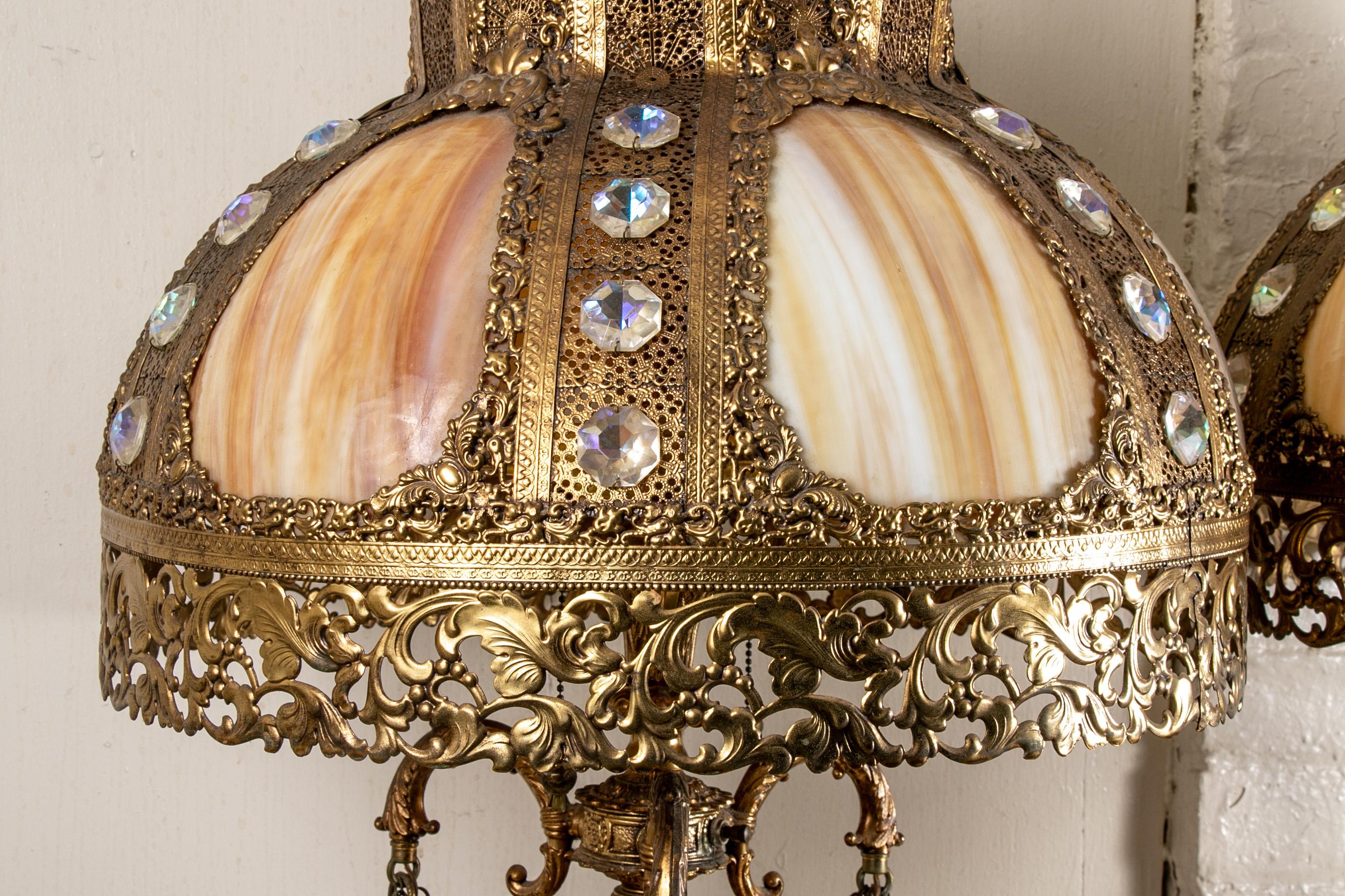 Pair Of Elaborate Moroccan Style Lamps 8