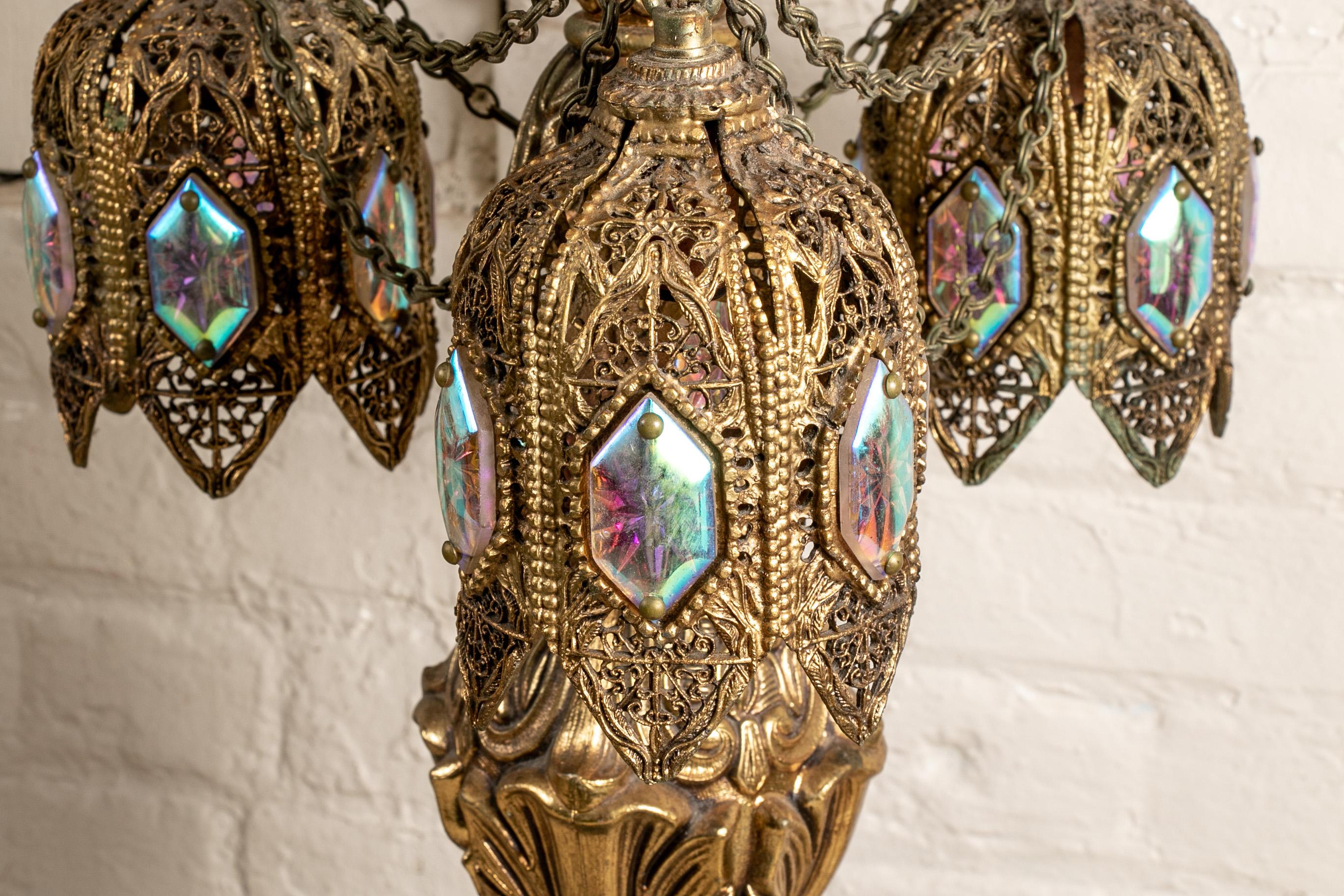 Pair Of Elaborate Moroccan Style Lamps 9