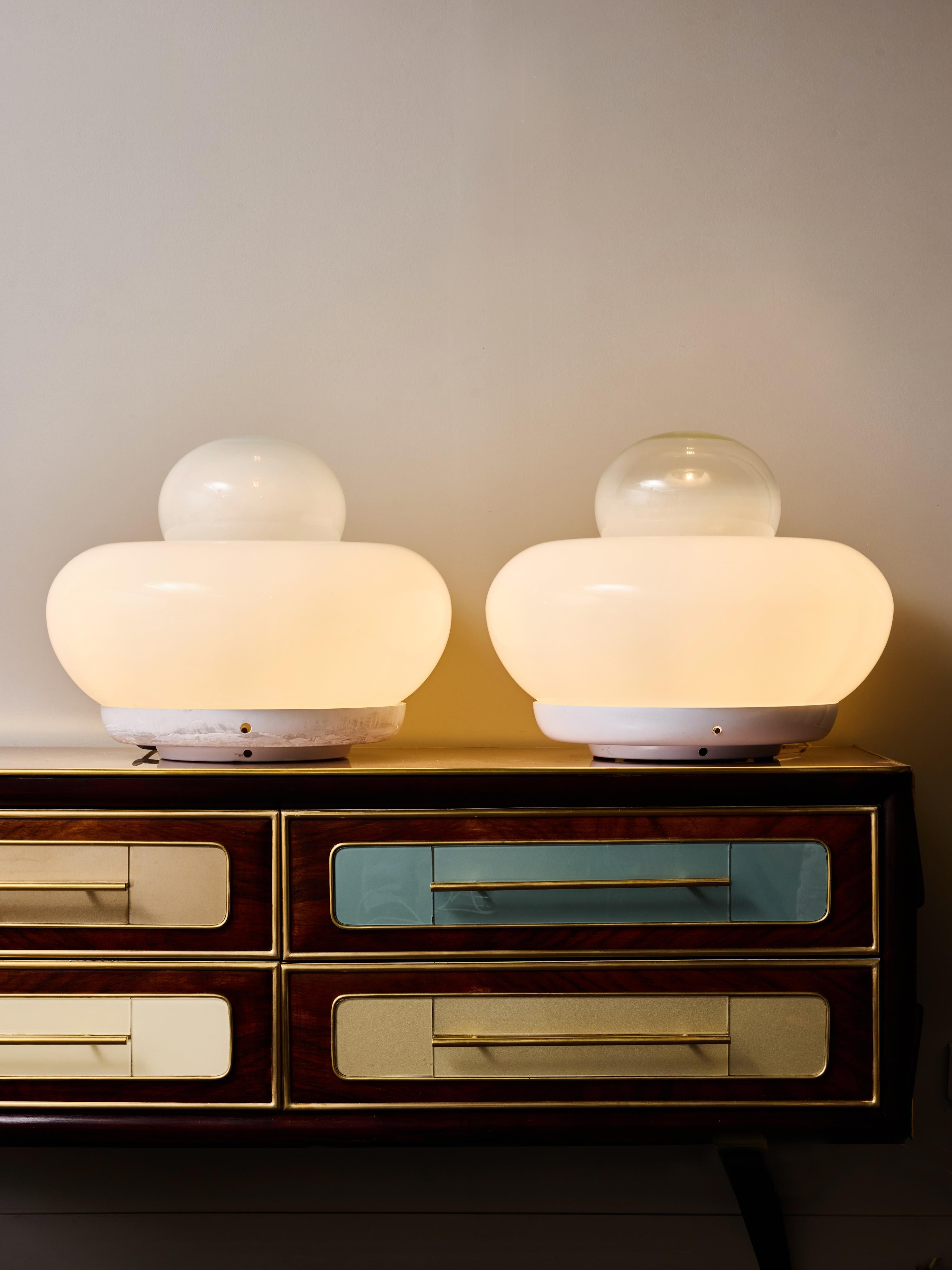 Mid-Century Modern Pair of “Electra” Table Lamps by Giuliana Gramigna for Artemide For Sale