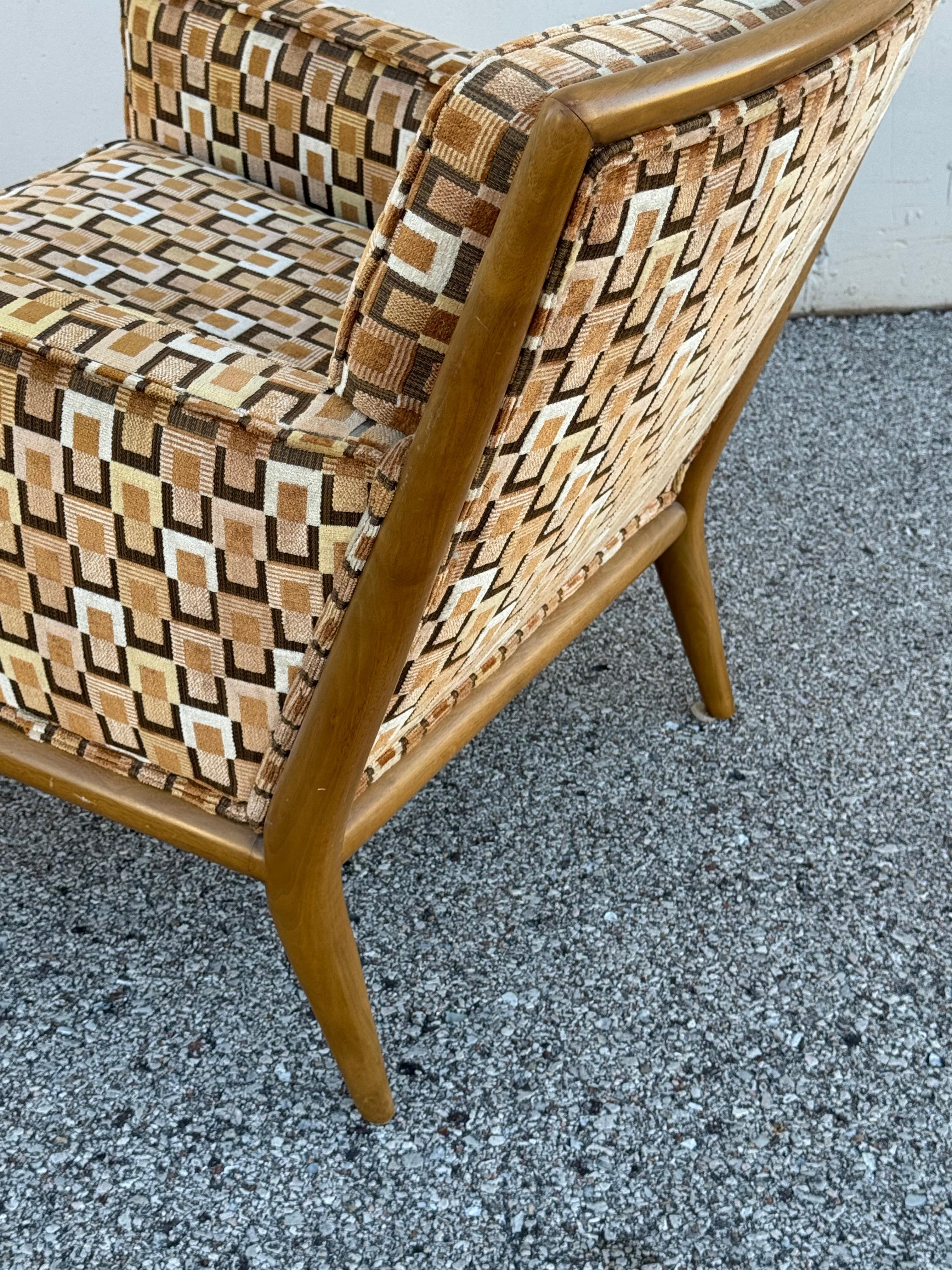 Pair of Elegant 1950s T.H. Robsjohn-Gibbings for Widdicomb Lounge Chairs en venta 8
