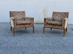 Pair of Elegant 1950s T.H. Robsjohn-Gibbings for Widdicomb Lounge Chairs