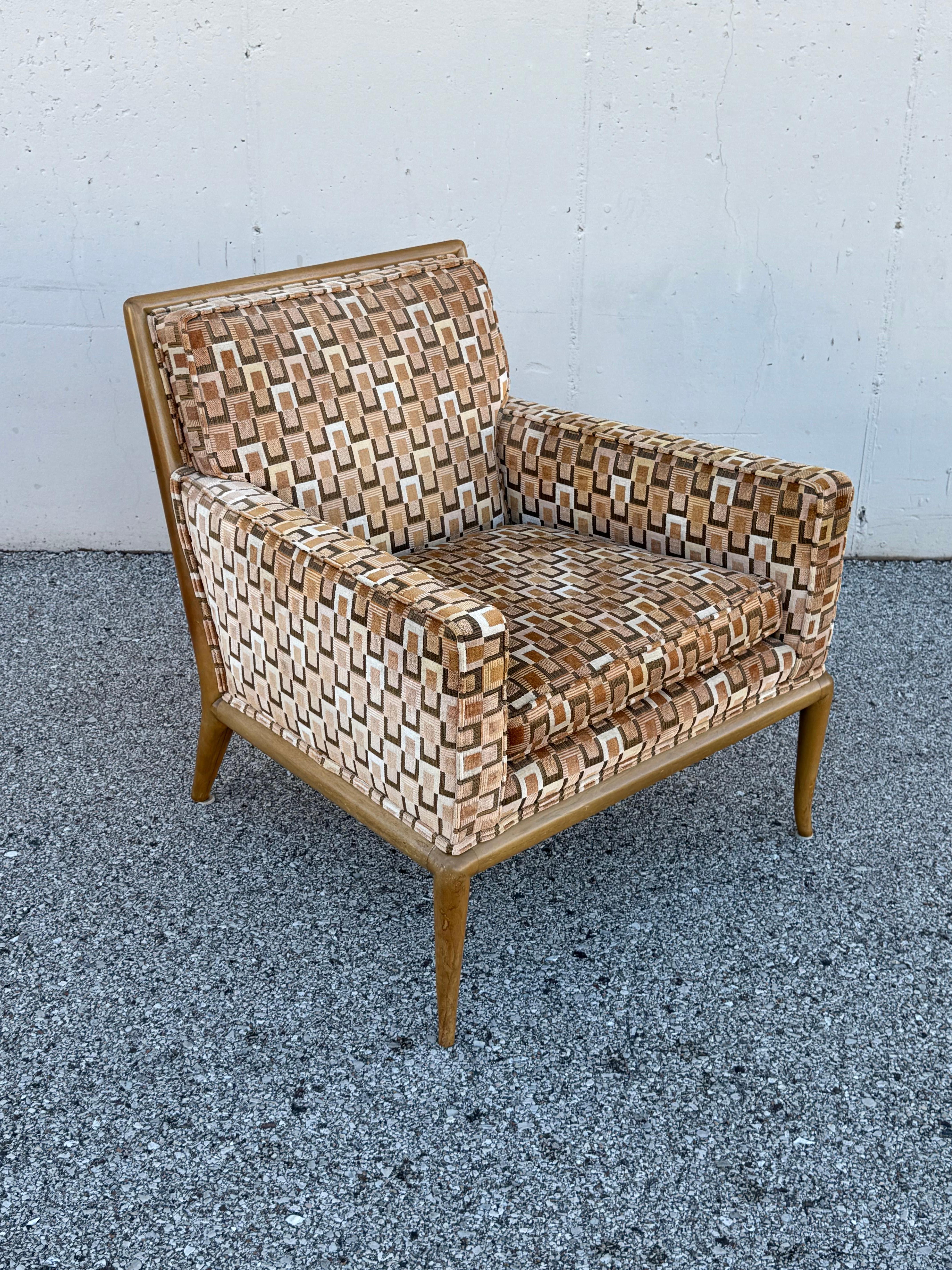 Pair of Elegant 1950s T.H. Robsjohn-Gibbings for Widdicomb Lounge Chairs en venta 1