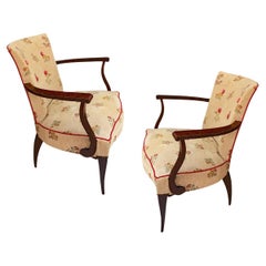 Paire d'élégants fauteuils Art Deco, vers 1940/1950