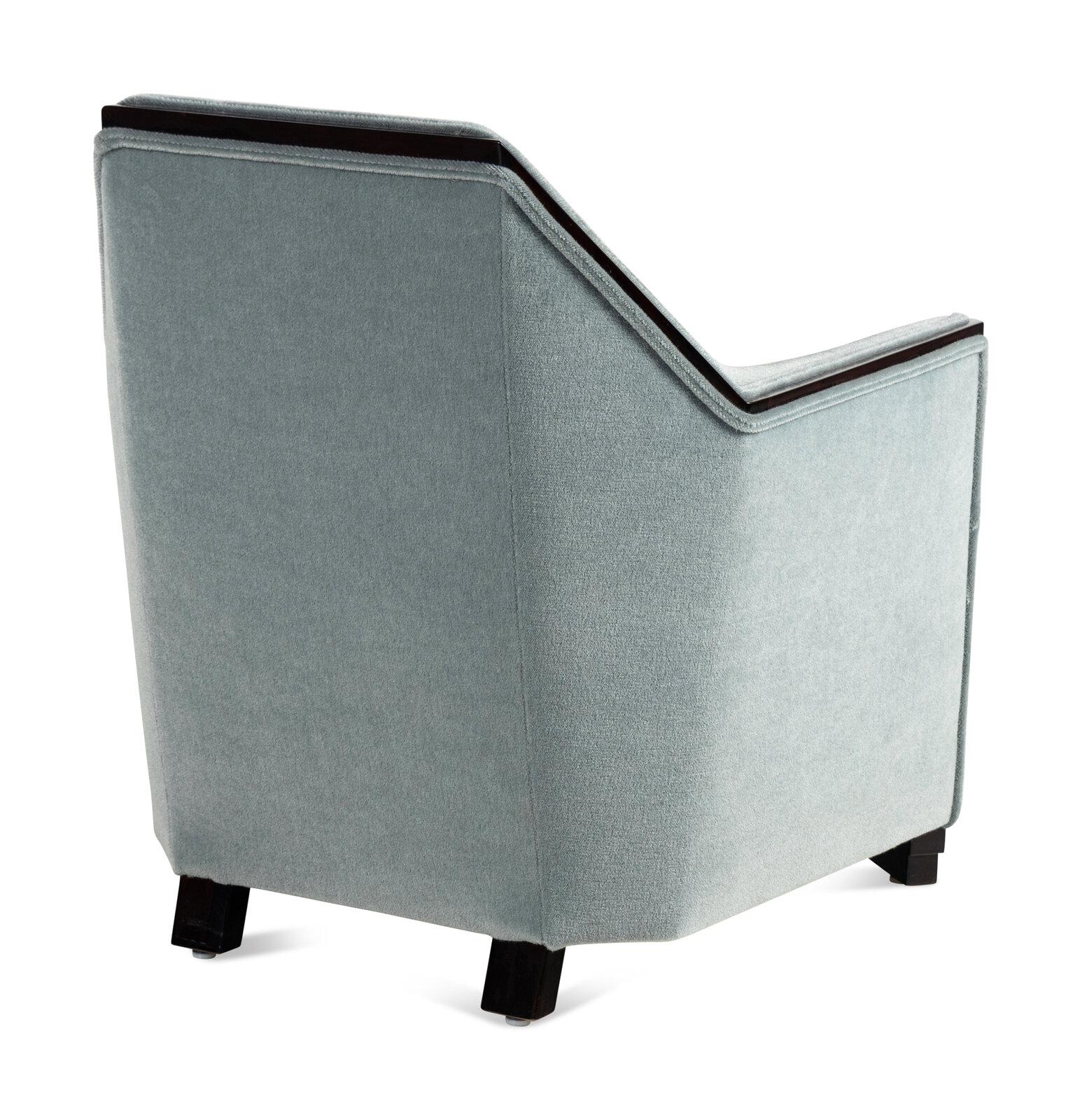Paire d'Elegants  Chaises longues Art déco en ébène de Macassar de Maison Dominique Bon état - En vente à Montreal, QC