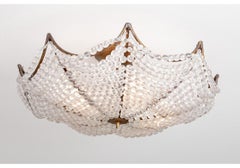 Pair Of Elegant Baldachino Ceiling Fixtures By Niermann Weeks