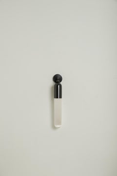 Paire d'élégantes appliques murales italiennes "Selene" en bronze et sélénite