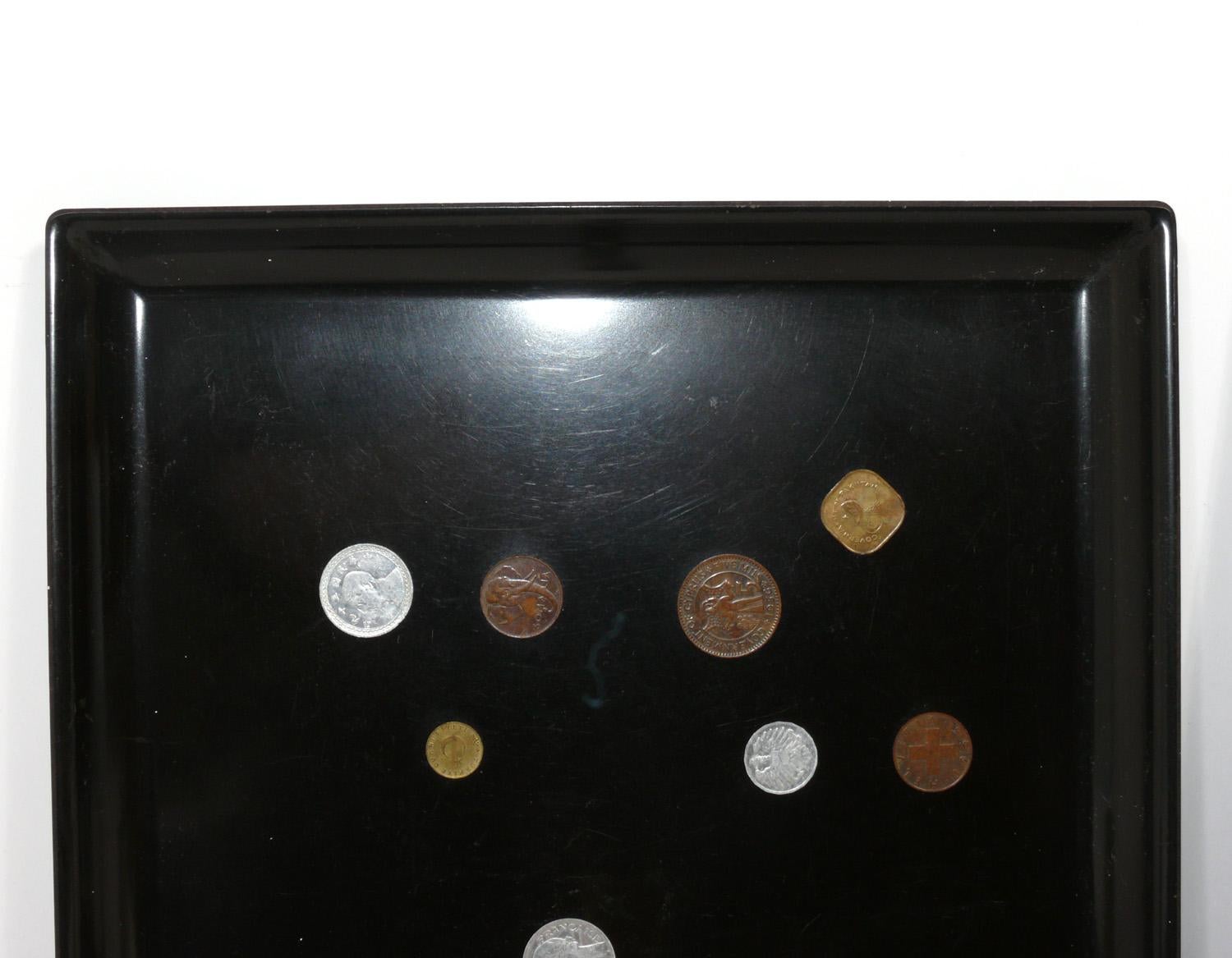 Américain Paire d'élégantes appliques incrustées de pièces de monnaie en vente